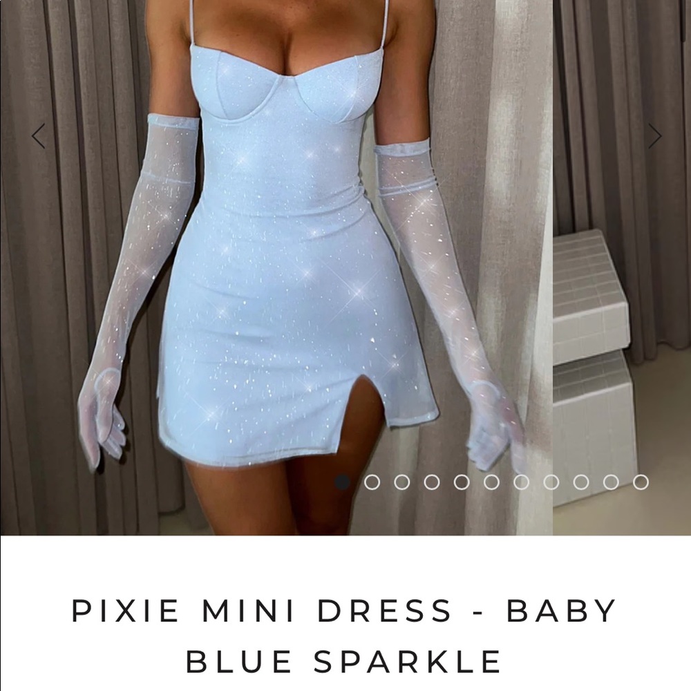 Baby Boo Pixie Blue Sparkle Dress